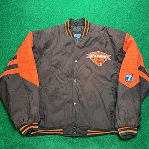 Vintage Cleveland Browns 90s Retro NFL Logo 7 Starter XL Full Zip Jacket